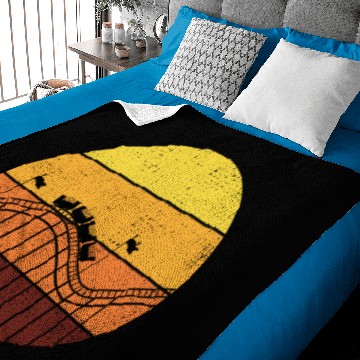 Discover Fun Fair Roller Coaster Amusement Park Baby Blankets