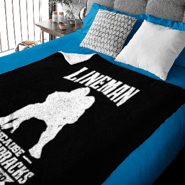 Discover Lineman Because Quarterbacks need Heroes too Baby Blankets