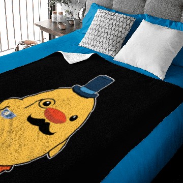 Discover Fancy Duck Drinking Tea Funny Duck Gift Baby Blankets