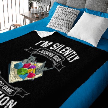 Discover Silently Judging Board Game Selection Baby Blankets