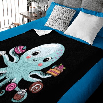 Discover Octopus Cake Squid Baby Blankets