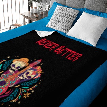 Discover Never better skeleton Baby Blankets