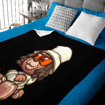 Discover Teddy bear sunglasses Baby Blankets