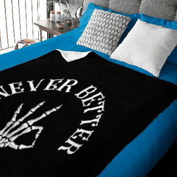 Discover Never Better Skeleton Baby Blankets
