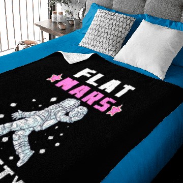 Discover Flat Mars Society Flat Earth Gift Baby Blankets