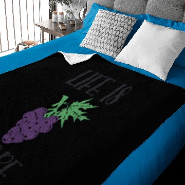 Discover Life is grape Baby Blankets