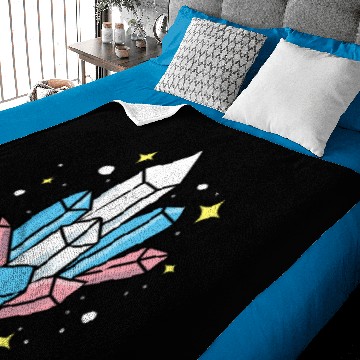 Discover Transgender Pride Crystals Trans Pride Baby Blankets