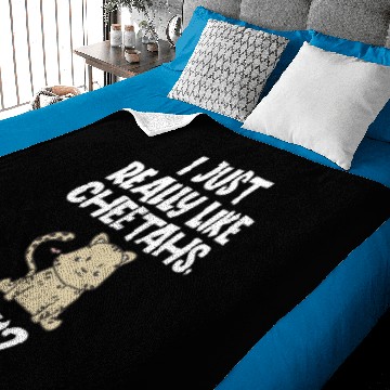 Discover CHEETAH: I Just Really Like Cheetahs Baby Blankets