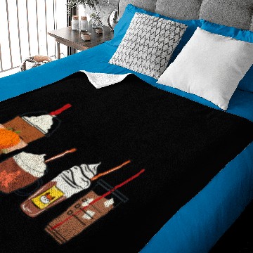 Discover Halloween Fall Coffee Pumpkin Spice Baby Blankets