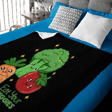Discover Eat Your Veggies Baby Blankets