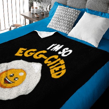 Discover Funny Fried Egg Gift Baby Blankets