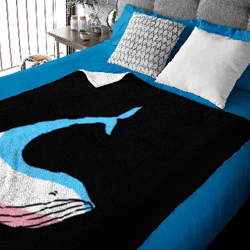 Discover Trans Pride Whale Transgender Pride Baby Blankets