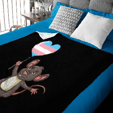 Discover Mouse Heart Balloon Transgender Pride Baby Blankets
