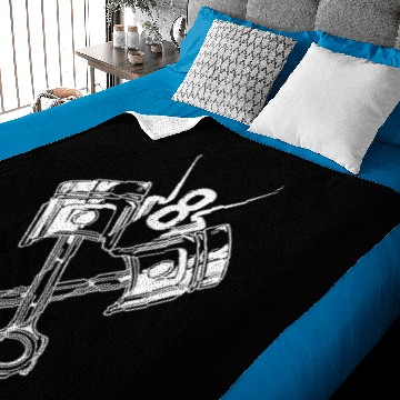 Discover V8 Motor Logo, muscle car Baby Blankets