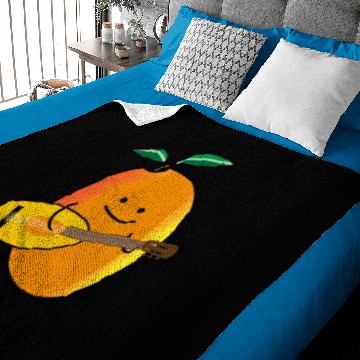 Discover Funny mango with mandolin Baby Blankets