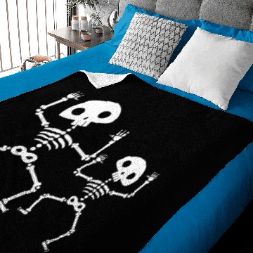 Discover halloween party dancing skeleton Baby Blankets