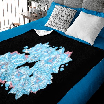 Discover Transgender Pride Hibiscus Flowers and Droplets Baby Blankets