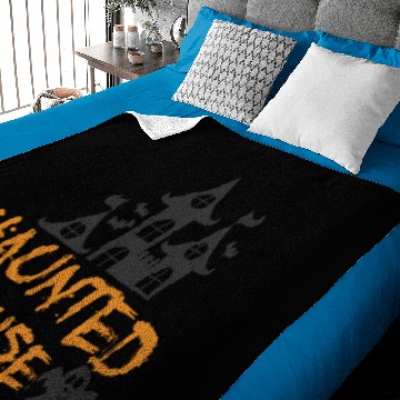 Discover Haunted House Baby Blankets