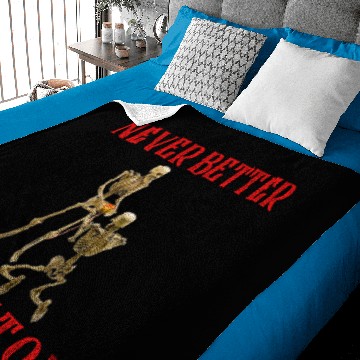 Discover Never Better Skeleton Baby Blankets