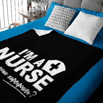Discover Nurse Superpower Fitted Scoop Baby Blankets