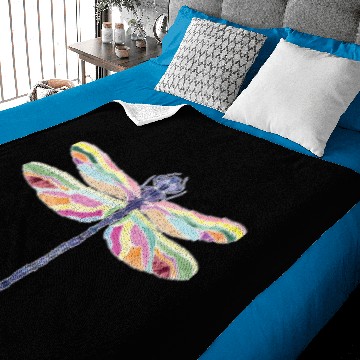 Discover Colorful dragonfly Baby Blankets