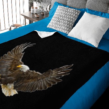 Discover Flying Bald Eagle Birdwatching Baby Blankets