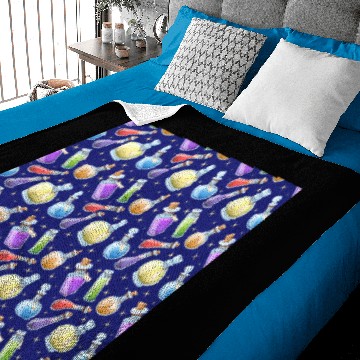 Discover Wizard and Witch Pattern | Magic Sorcery Conjuring Baby Blankets