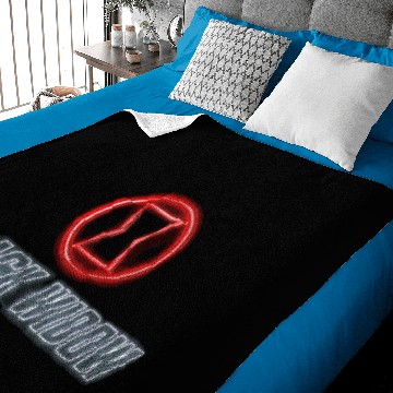 Discover Marvel Black Widow Neon Logo Baby Blankets
