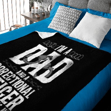 Discover Correctional Officer Dad Father Baby Blankets