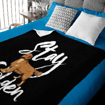 Discover Stay Golden Retriever Baby Blankets