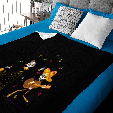 Discover Dancing skeleton cartoon Baby Blankets