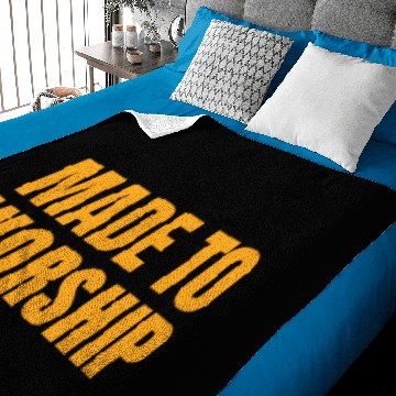 Discover Made To Worship - Worship Quotes Baby Blankets