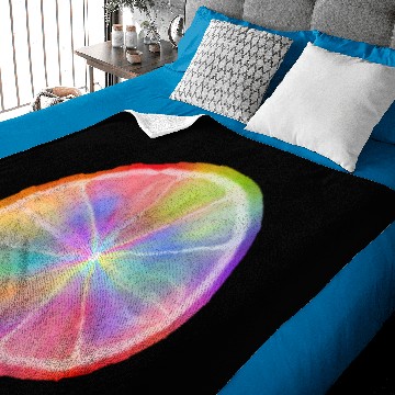 Discover Rainbow Citrus Circle Slice Baby Blankets