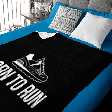 Discover Born To Run Runners Baby Blankets