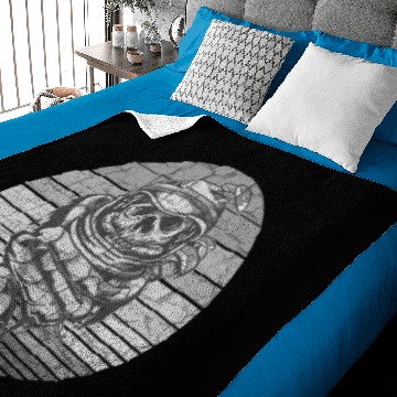 Discover Astronaut Skull Helmet Halloween tangled Baby Blankets