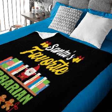 Discover Librarian Christmas Library Books Baby Blankets