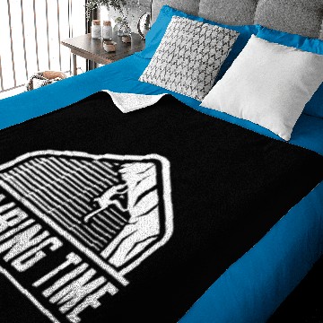 Discover Rock Climbing Climber Baby Blankets