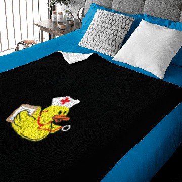 Discover Cardiac Nurse Duck Cardiology Nursing Baby Blankets