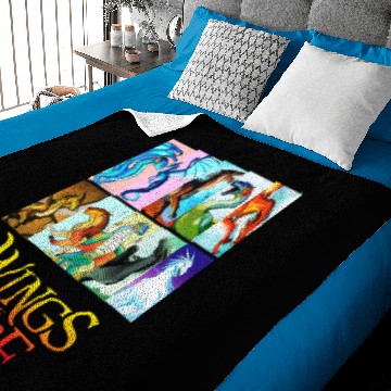 Discover Graphic Wings Of Fire Manga Series Tribes For Kids Baby Blankets