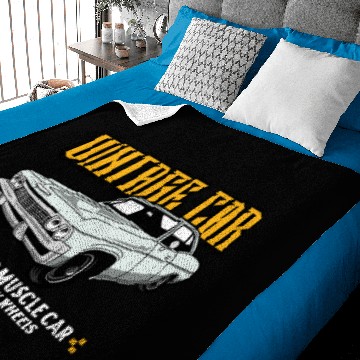 Discover vintage muscle car graphic Baby Blankets
