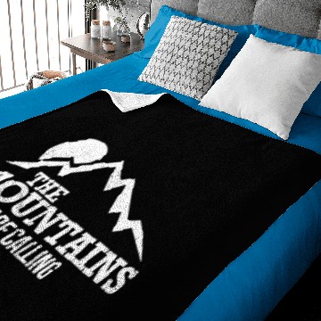 Discover The Mountains Are Calling Baby Blankets