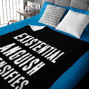Discover Existential Anguish Intensifies Funny Philosophy Baby Blankets