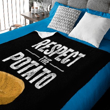Discover Funny Respect The Potato Gift Men Cute Root Vegeta Baby Blankets