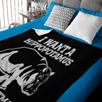 Discover I Want a Hippopotamus for Christmas Baby Blankets