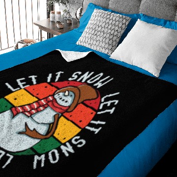 Discover Fun Let It Snow Holiday Baby Blankets