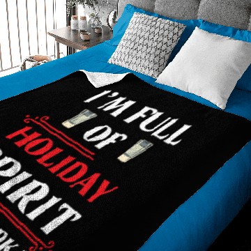 Discover Christmas Vodka Saying Baby Blankets