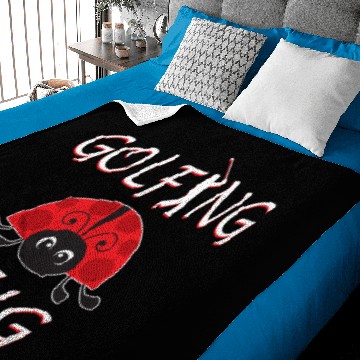 Discover Golfing Bug Funny Golf Ladybug Gift Baby Blankets