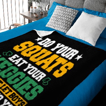 Discover Do Your Squats Eat Your Veggies Baby Blankets