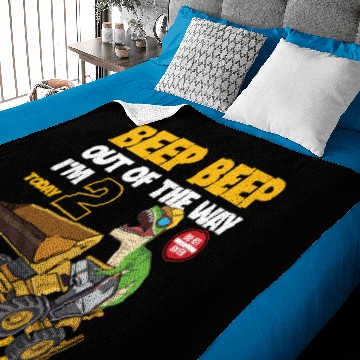 Discover Construction Design for a 2 year old construction Baby Blankets