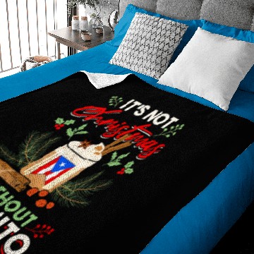 Discover Coquito Puerto Rico Rum Eggnog Drinking Baby Blankets